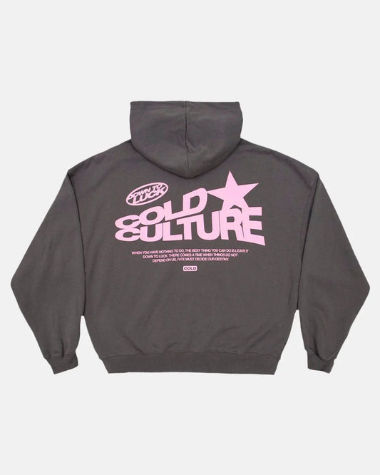 Cold Culture down to luck hoodie smokey grey