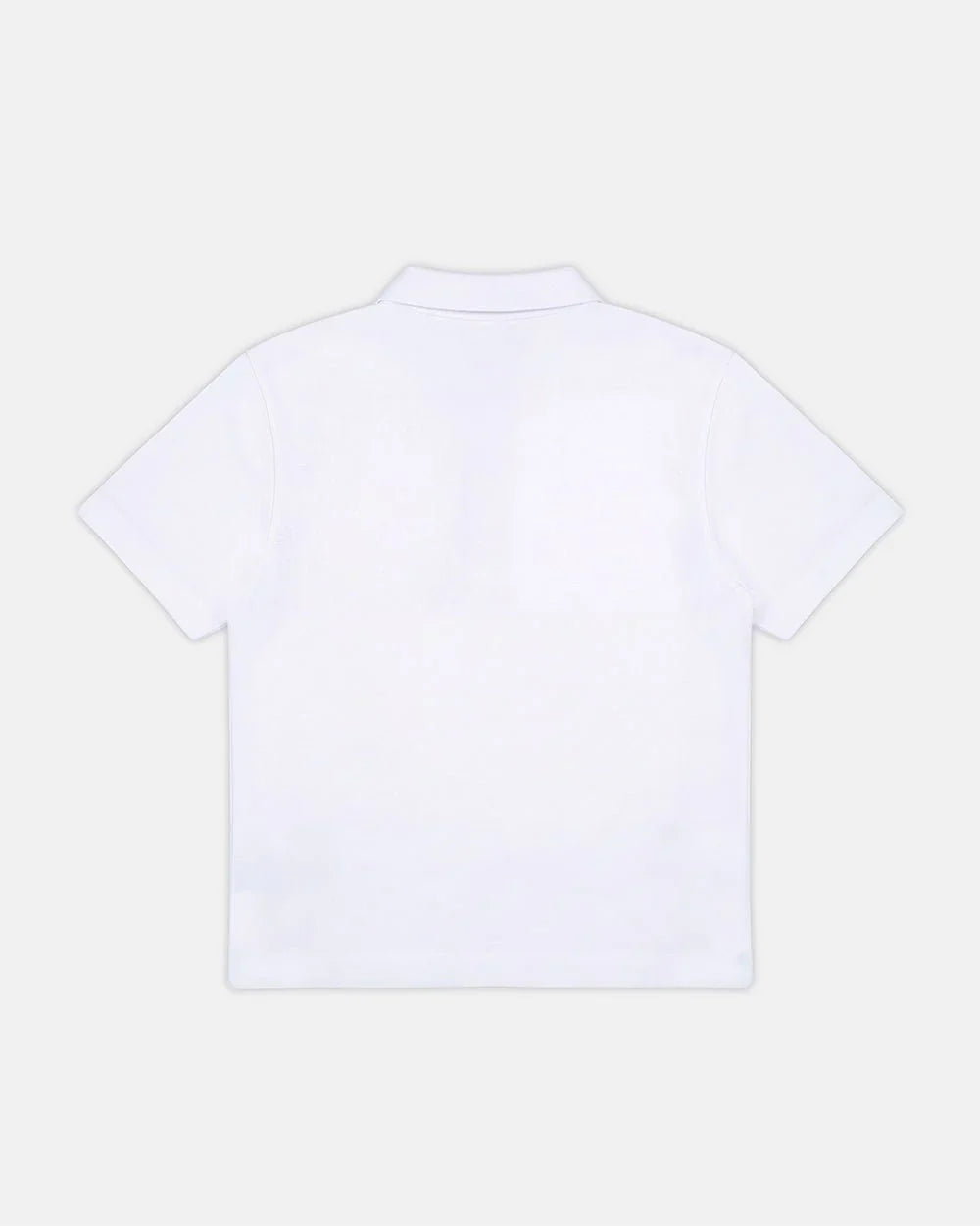 Cold Culture tartan script polo white