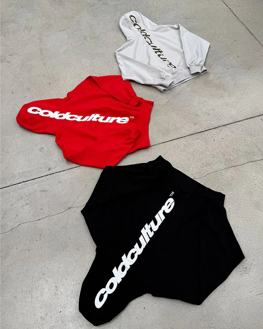 Cold Culture vertical hoodie black