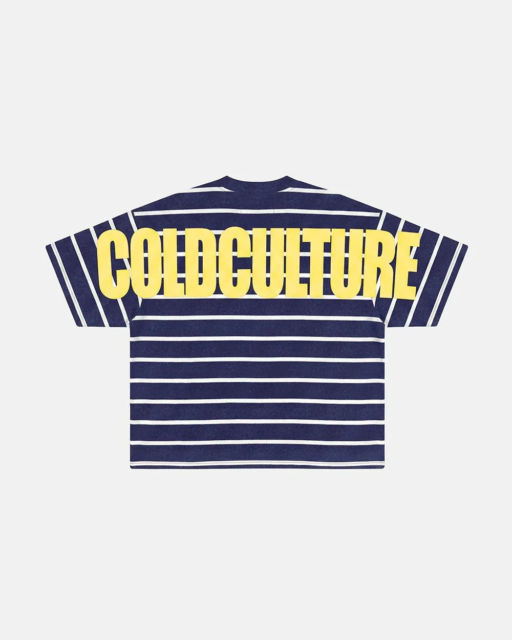 Cold Culture bay stripe tee navy