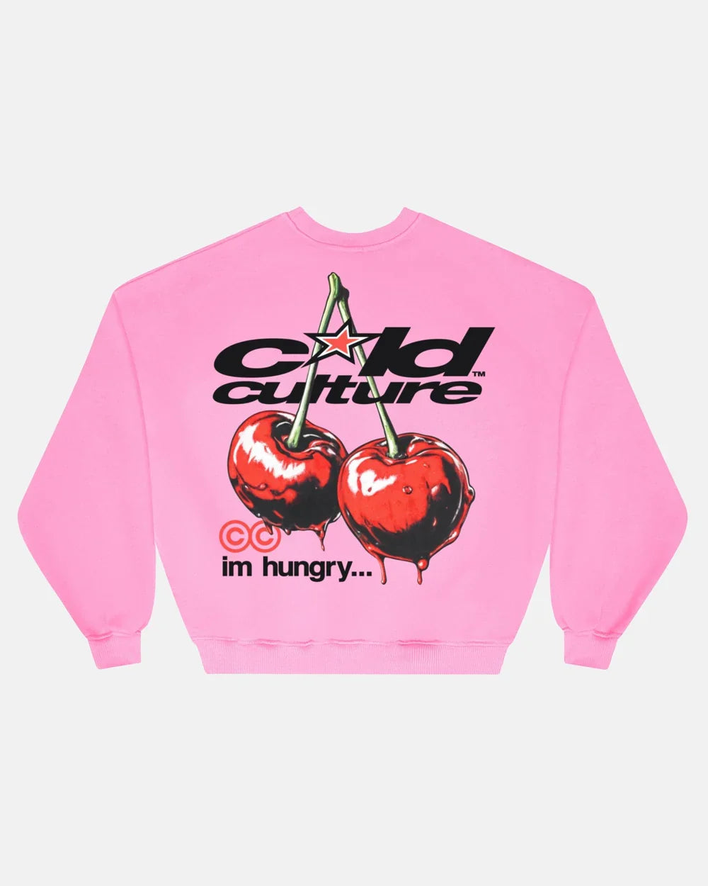 Cold Culture cherry crewneck pink