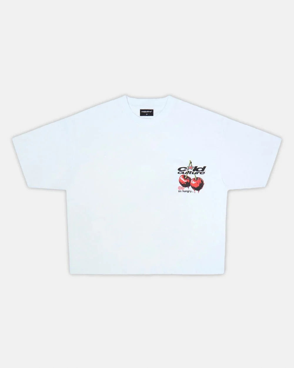 Cold Culture cherry tee white