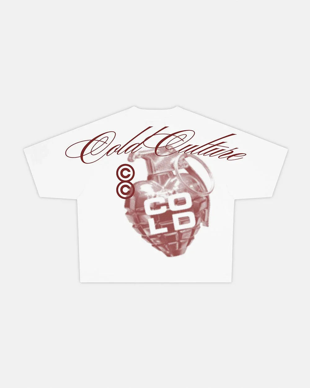 Cold Culture cold hearts tee white