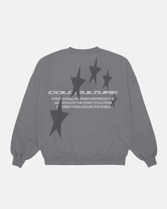 Cold Culture cosmos arc crewneck smokey grey