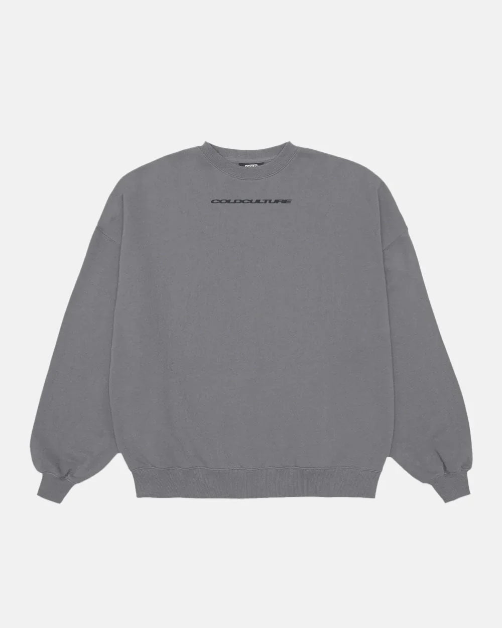 Cold Culture cosmos arc crewneck smokey grey