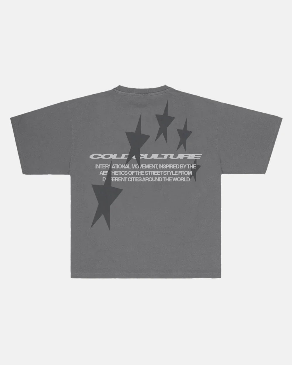 Cold Culture cosmos arc tee smokey grey