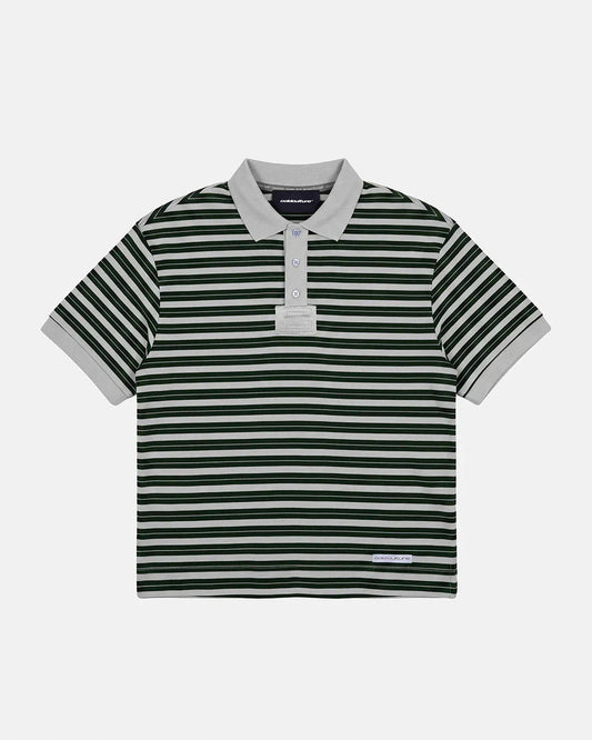 Cold Culture court field knit polo green