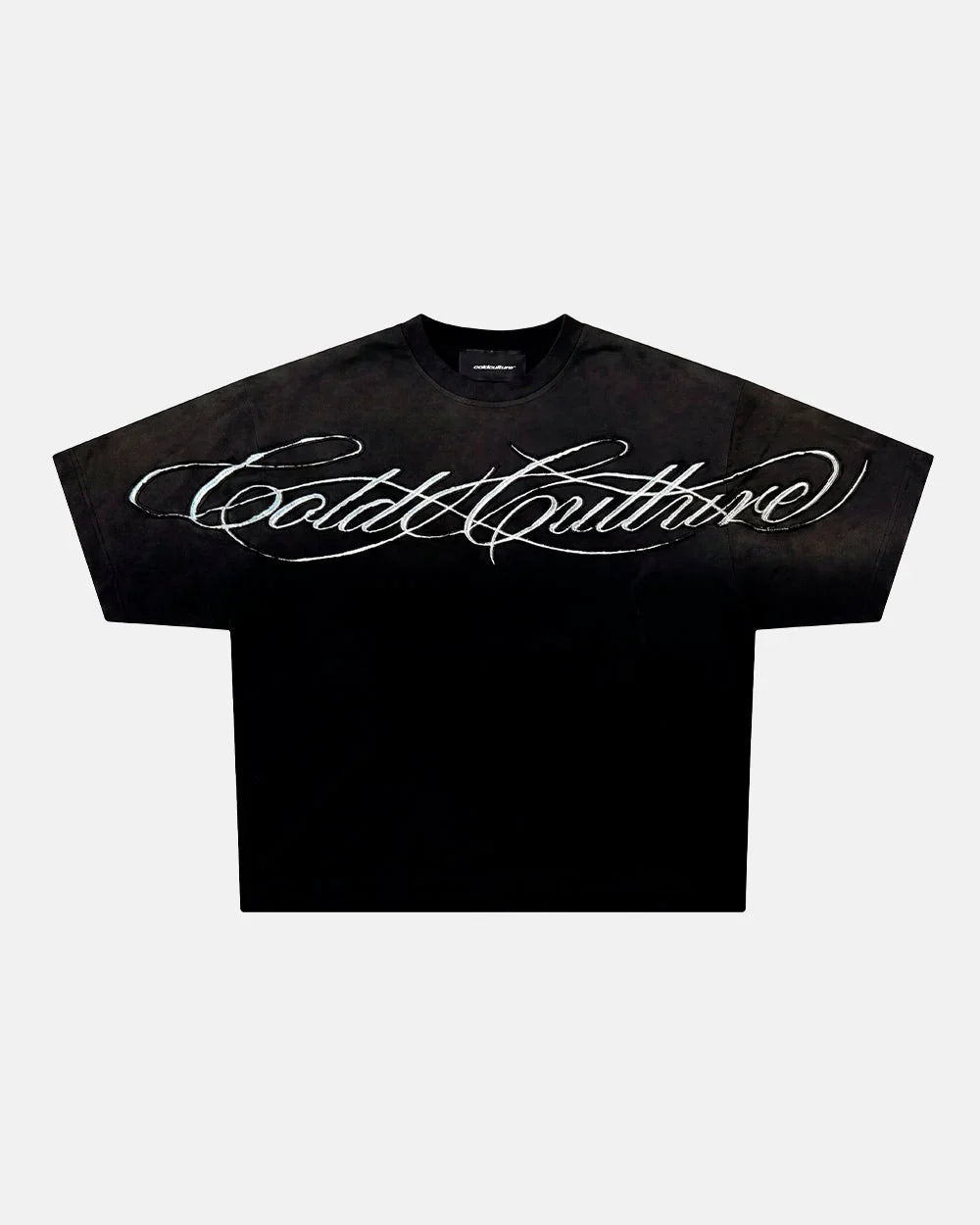 Cold Culture crossed script tee 2.0 black
