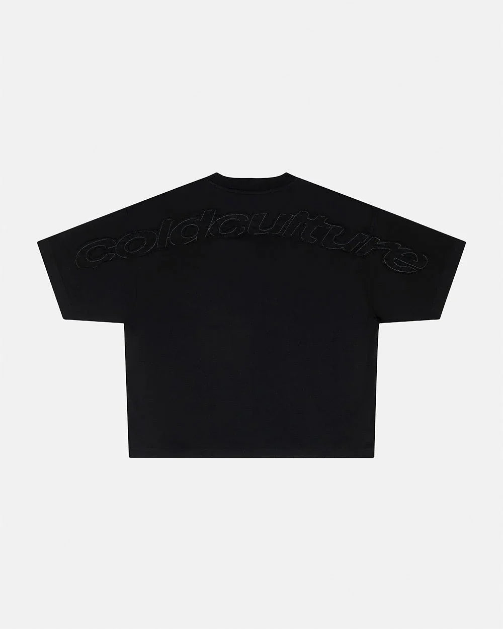 Cold Culture distress curved tee black
