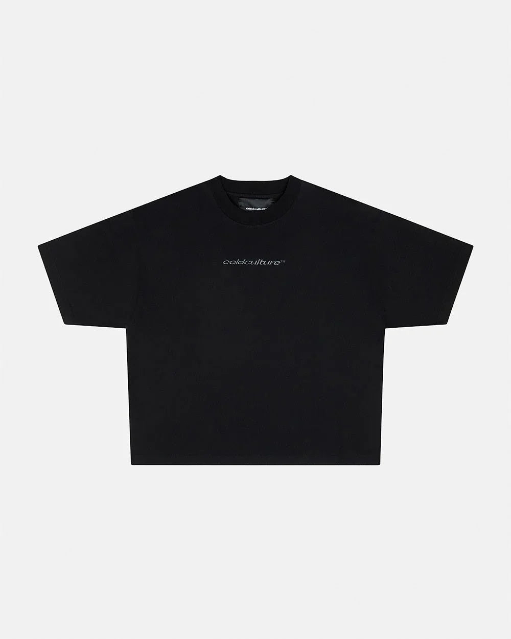 Cold Culture distress curved tee black