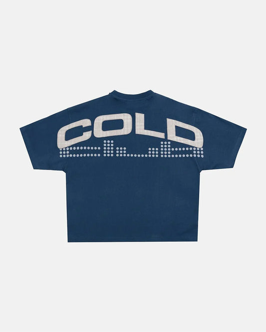 Cold Culture dots club tee blue