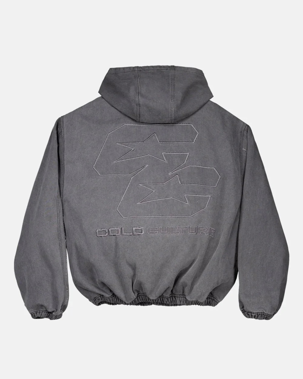 Cold Culture double c stars zip jacket heavy grey denim