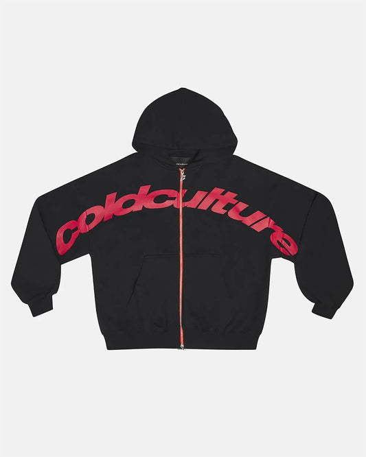 Cold Culture driven zip hoodie black