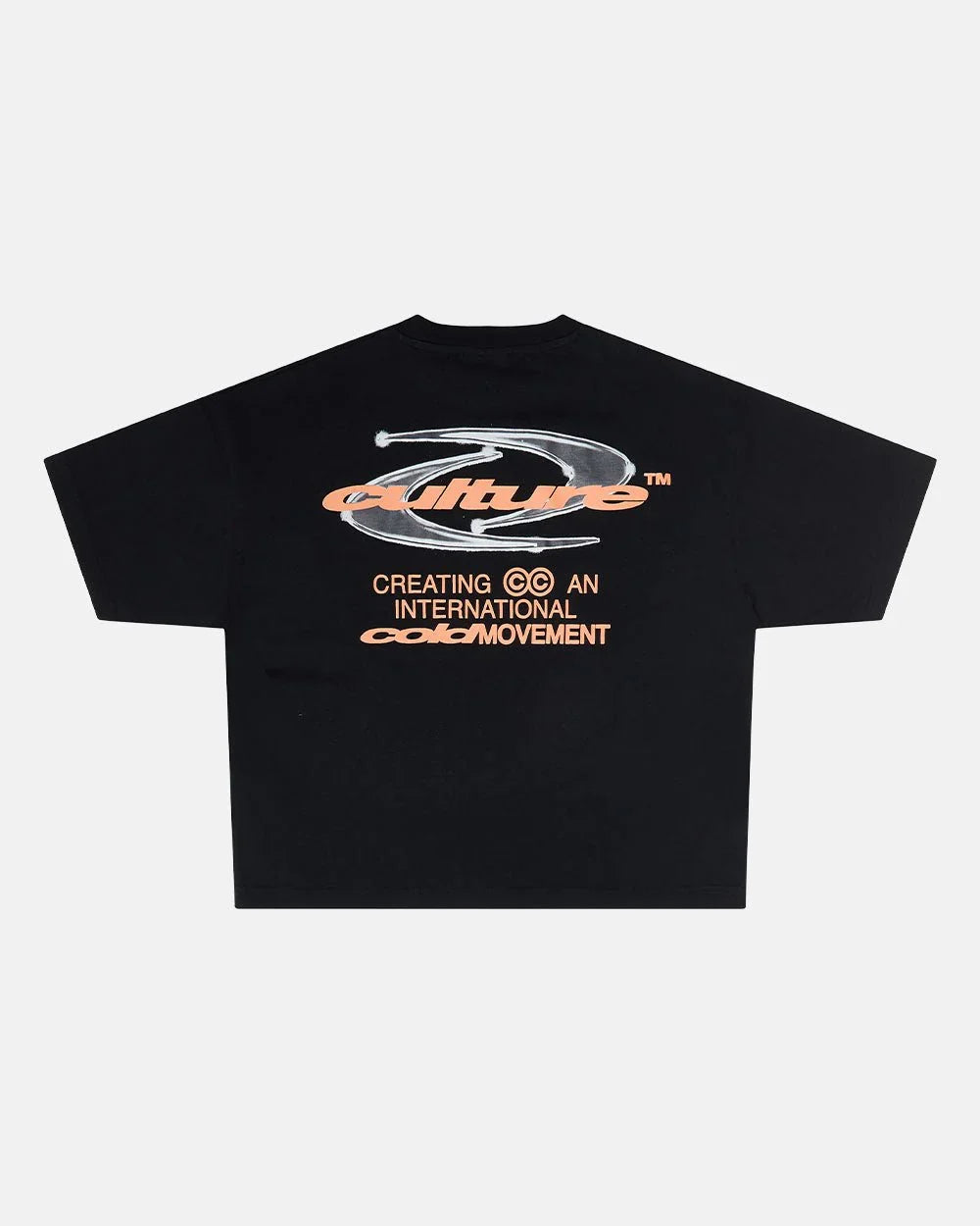 Cold Culture dynamic tee black and orange