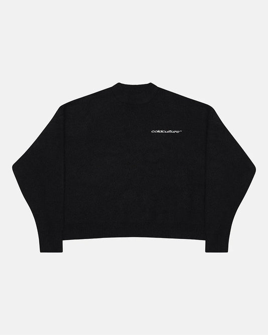 Cold Culture fluffy fur knit black