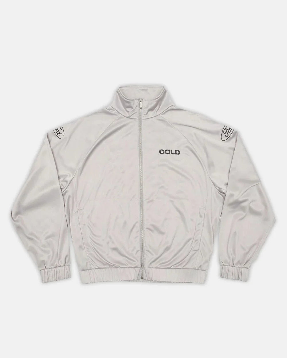 Cold Culture metallic ford zip silver jacket