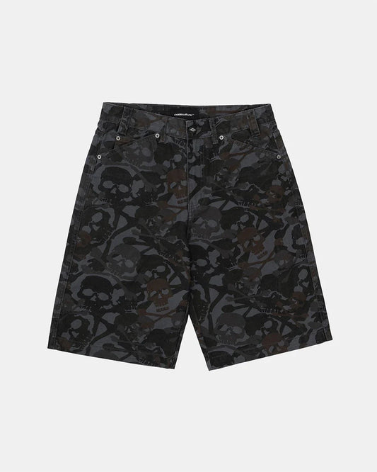Cold Culture night skull shorts grey