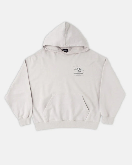 Cold Culture sparkly hoodie pearl grey