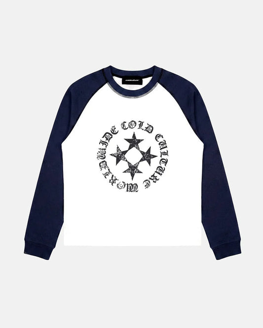 Cold Culture star shield long sleeve blue
