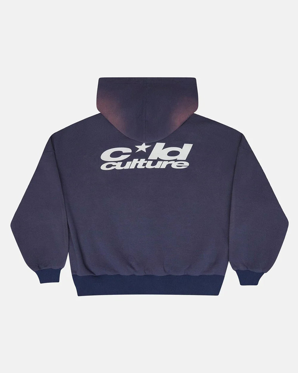 Cold Culture thermal zip hoodie blue