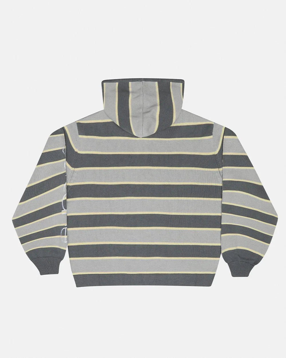 Cold Culture trippy stop zip knit grey