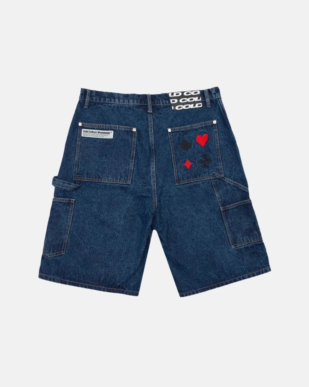 Cold Culture v1 carpenter shorts dark denim