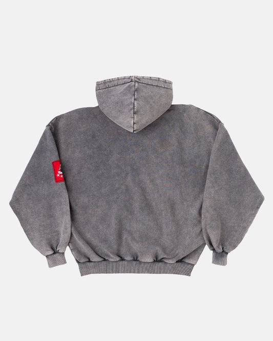Cold Culture walker zip hoodie washed black
